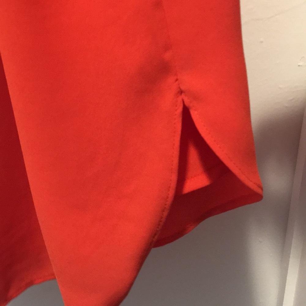 Bright Orange LOFT Shift Dress - Picture 3 of 4
